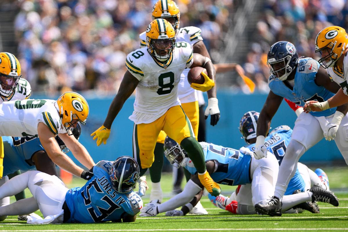 30-14 Green Bay Packers beat the Tennessee Titans